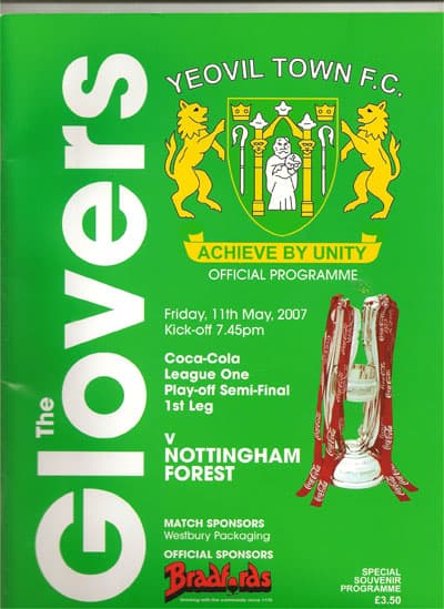 Yeovil Town FC v Nottingham Forest FC